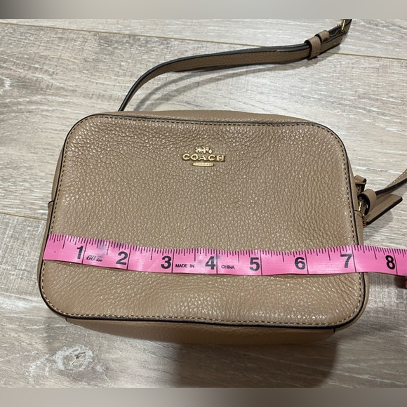 Authentic Coach Leather Crossbody Bag in Tan - Picture 8 of 12